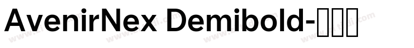 AvenirNex Demibold字体转换